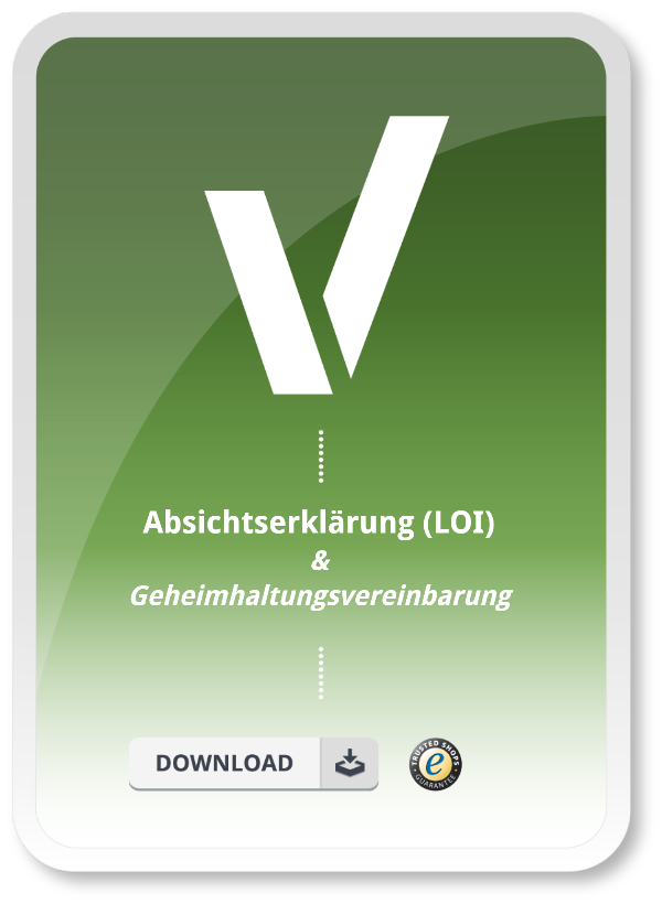 Letter of Intent (englisch/deutsch) Vorlage zum Download!