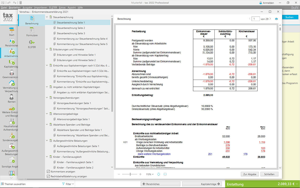 Buhl Data - Tax 2022 Professional (Windows)