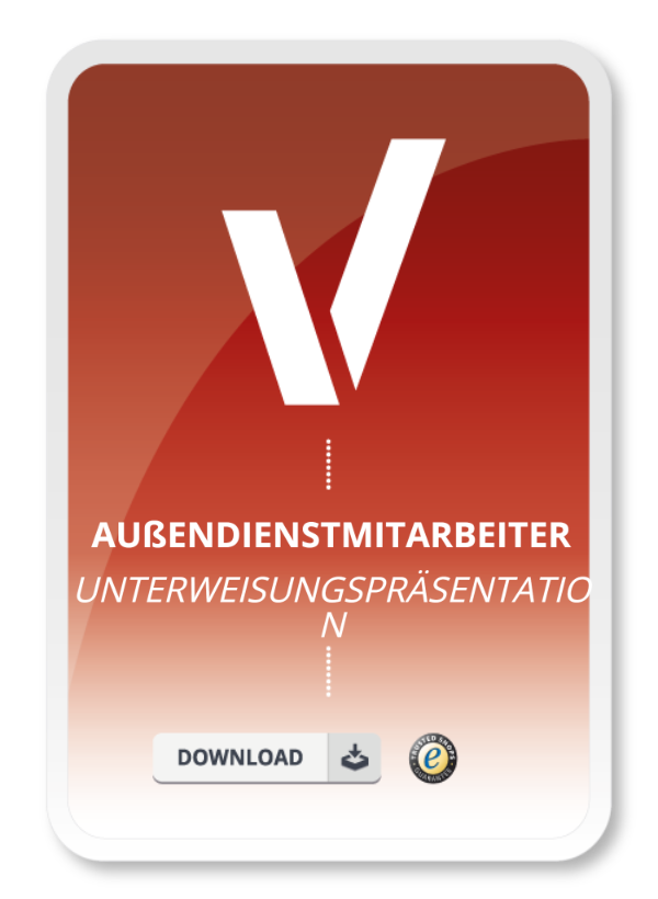 Unterweisungspräsentation - Außendienstmitarbeiter