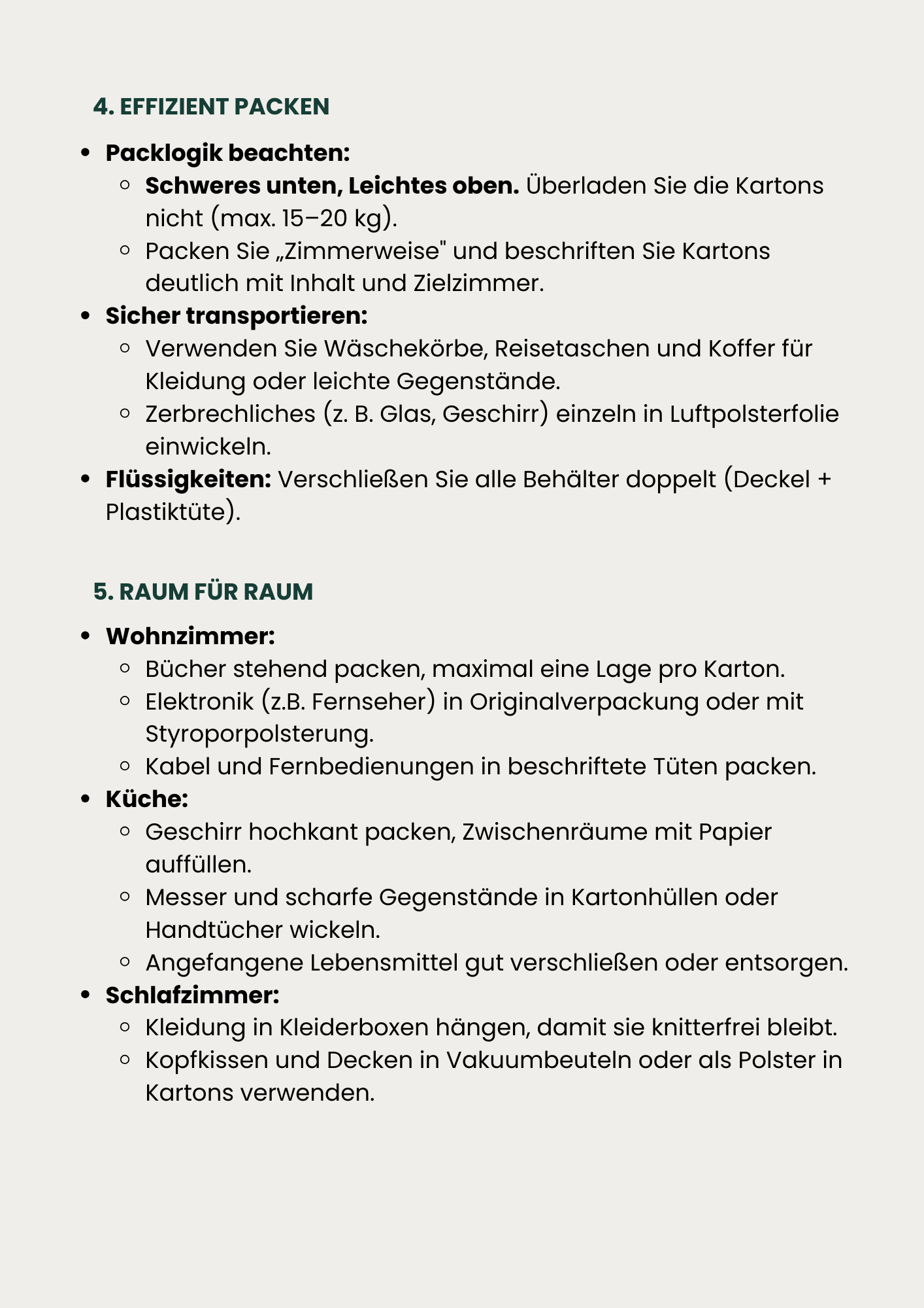 Checkliste – Richtiges Packen! – Bild 3