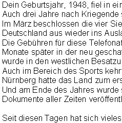 Geburtstagsrede - Jahrgang 1948 (männlich) – Bild 2