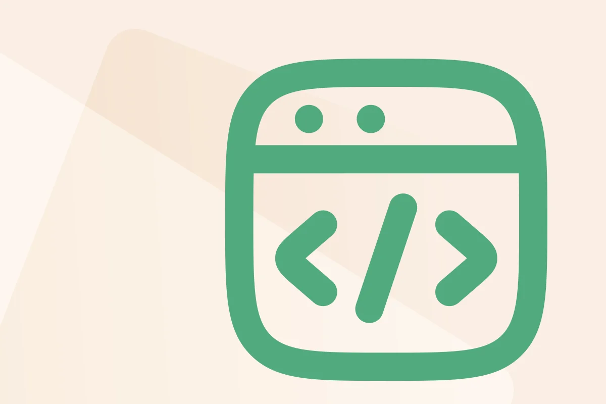 Symbol mit stilisiertem Laptop und Codezeichen, steht für die Kategorie Software, Symbolfarbe grün kennzeichnet Dateityp Excel.