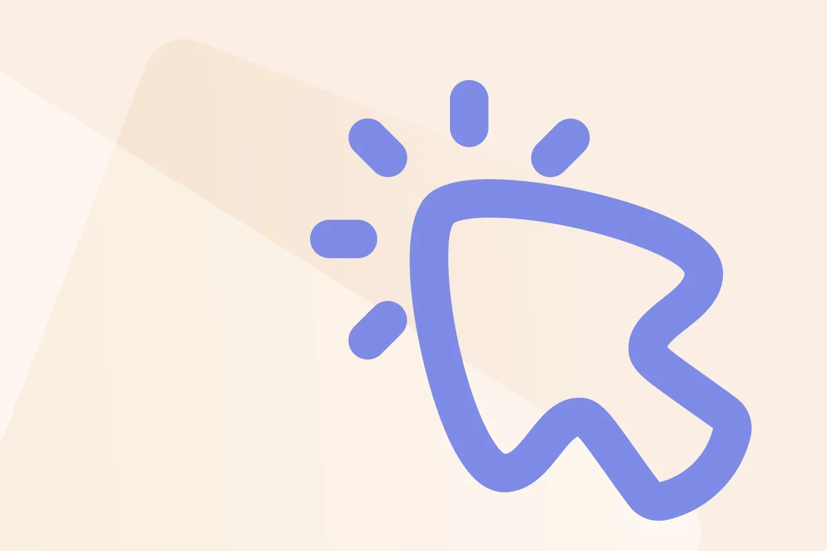Symbol mit Cursor und Strahlen, steht für die Kategorie Digitale Ressourcen, Symbolfarbe lila steht für Dateityp Software.