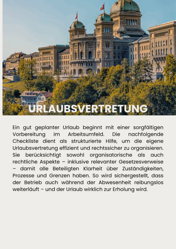 Checkliste Urlaubsvertretung – Bild 2