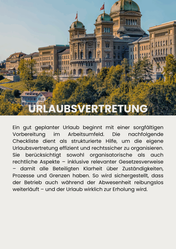 Checkliste Urlaubsvertretung – Bild 2