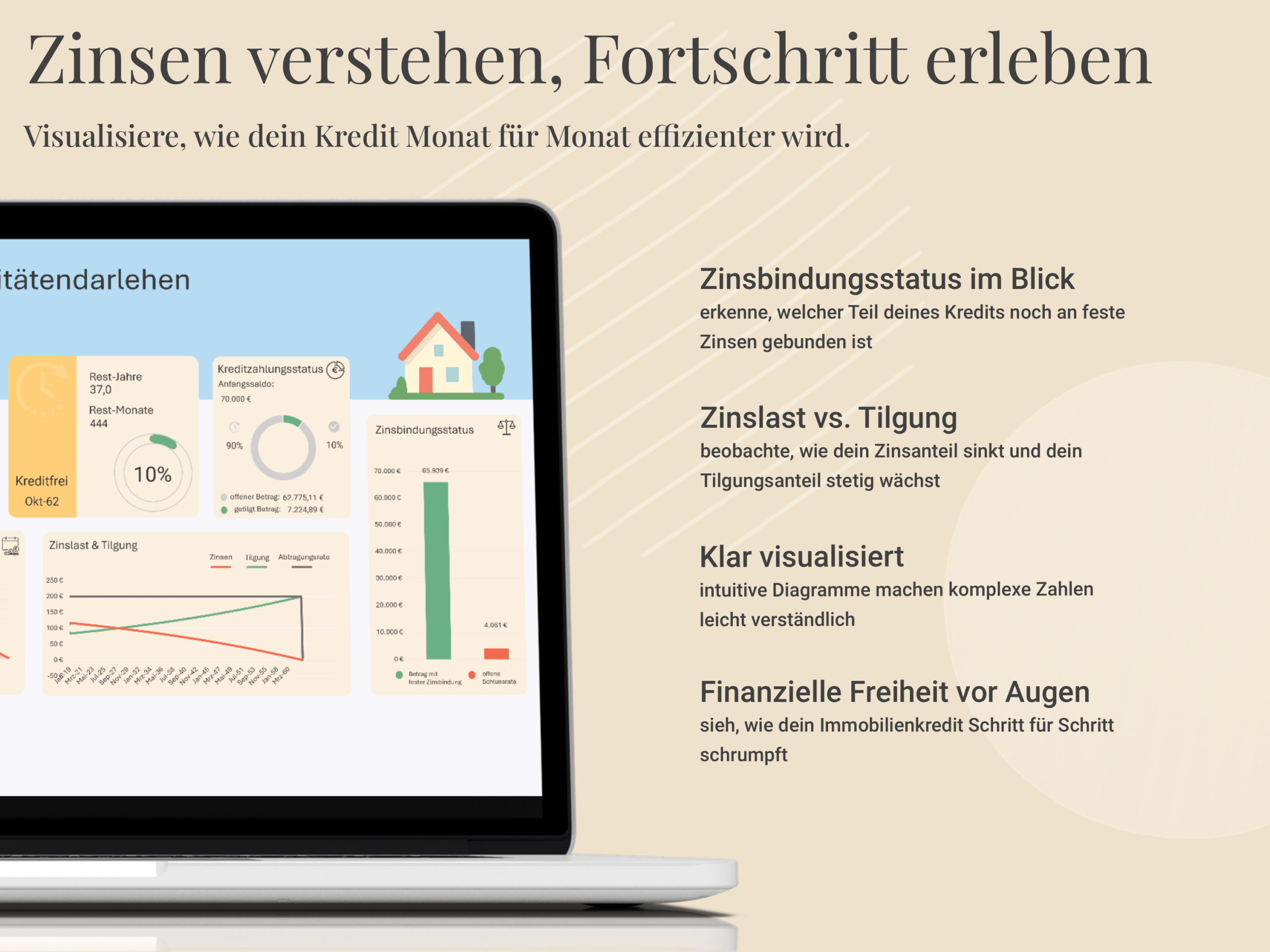 Schnelle Einrichtung: Immobilienrechner benötigt nur wenige Angaben für genaue Berechnungen.