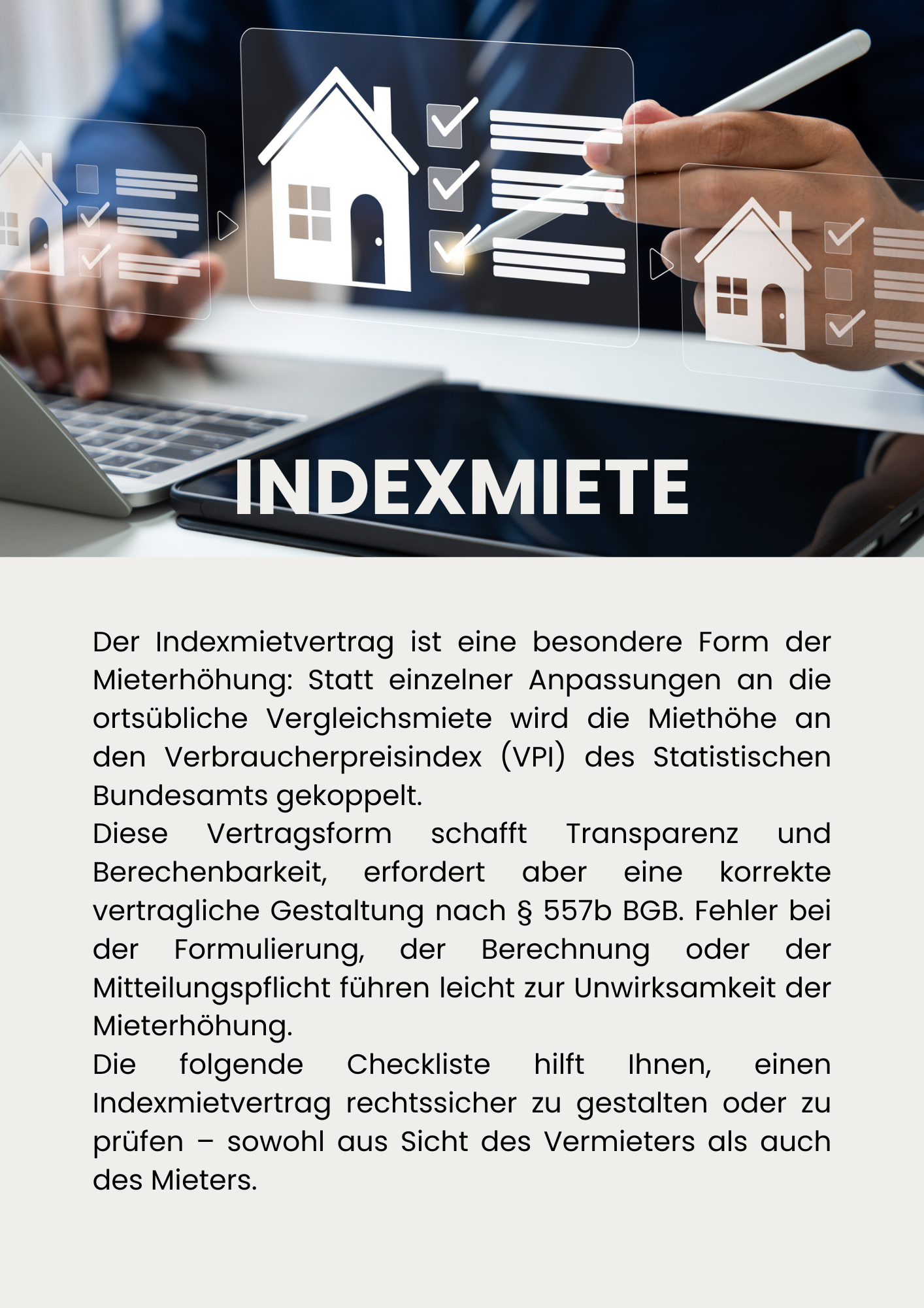 Checkliste Indexmietvertrag prüfen – Bild 2