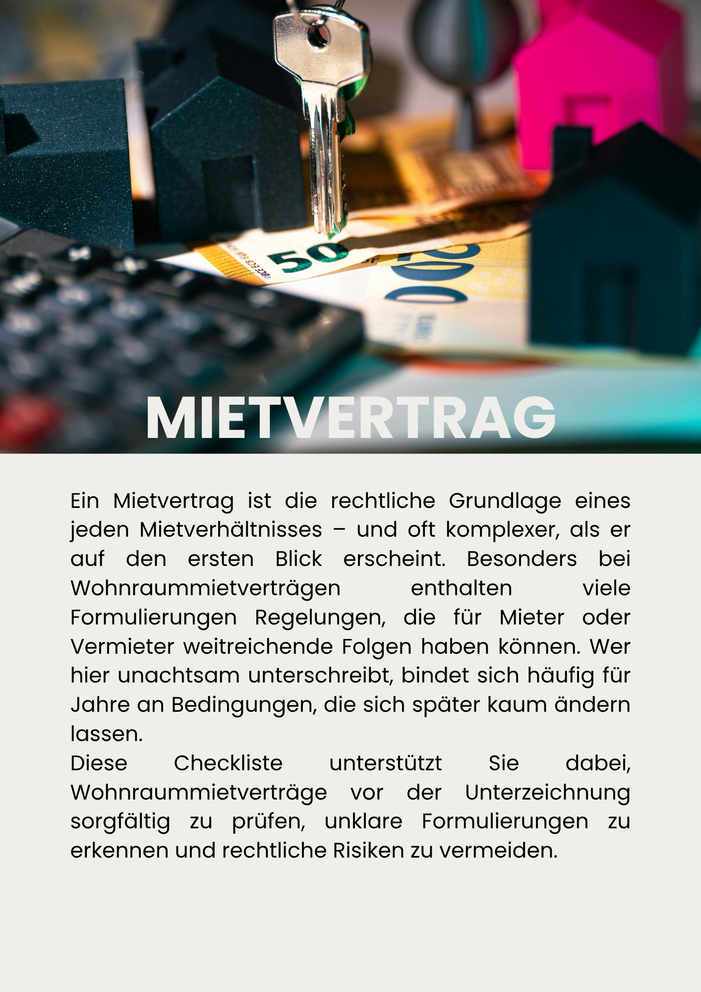Checkliste Mietvertrag prüfen – Bild 2